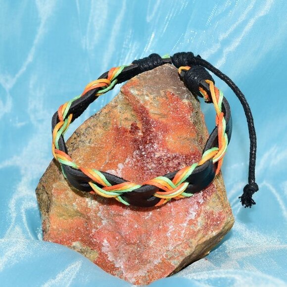 Kelly Crossover Bohemian Sliding Wax Tie Leather Bracelet Gift Packaged - Picture 2 of 8